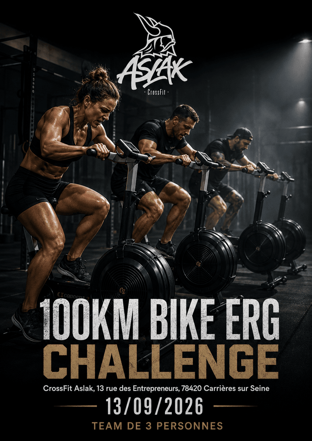 100KM BIKE ERG CHALLENGE